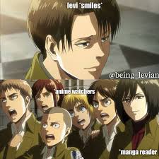 Don't hold on to your initial impressions like they are golden and sacrosanct. Levi Ackerman On Instagram The Anime Watcher Is Me Credits Being Levian Meh In 2020 Levi Funny Attack On Titan Funny Attack On Titan Anime