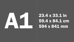 A1 is part of the a series and is defined by the iso 216 international paper size standard. A1 Paper Size Dimensions A Paper Sizes