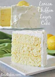Lemon Chiffon Layer Cake Recipe Recipe Layer Cake Recipes Cake Recipes Lemon Chiffon Cake