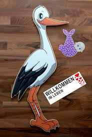 Klapperstorch® der umstandsmode online shop | große auswahl an wohlfühlmode für schwangere die mitwächst. Set Babystorch Baby Madchen Tafel Fur Draussen Geburt Storch Holz Holzstorch Ebay
