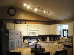 track lighting kitchen, vaulted ceiling