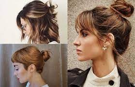 Don't you find your current everyday hairstyle a little bit boring? How To Make A Bun With Short Hair 11 Super Easy Short Hairstyles Short Hair Bun Short Hair Styles Super Short Hair