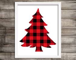 Black And White Buffalo Plaid Christmas Tree Clipart 8x10 Red Buffalo Plaid Christmas Tree Printable And Instant Download Buffalo Plaid Christmas Tree Christmas Tree Printable Plaid Christmas Tree