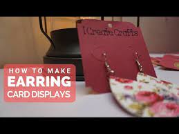 Choose and experiment with lots of colors for unique looks! How To Make Easy Diy Earring Card Displays 14 Steps Instructables