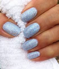 Light Blue Gel Nails Colour Used Crystal G D09 Www Gelnailvarnish Co Uk Light Blue Gel Nails Bab In 2020 Blue Glitter Nails Blue Gel Nails Dipped Nails