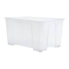 Samla Bak Transparant 78x56x43 Cm 130 L Ikea Ikea Storage Boxes Ikea Ikea Samla