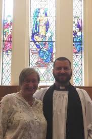 The Rev'd Andy Heber, rector of Carnmoney, was in St Peter's this morning  as part of the Rural Deanery pulpit-swap. He is pictured alongside Parish  Reader, David Cromie, and Churchwardens, Daphne McClements
