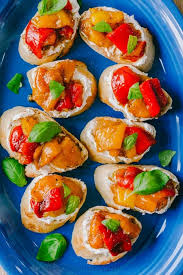 Submit a recipe to tasty. Roasted Pepper Bruschetta Natashaskitchen Com