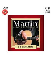 Acoustic Guitar Strings Martin M140 12 54 Freya Guitars