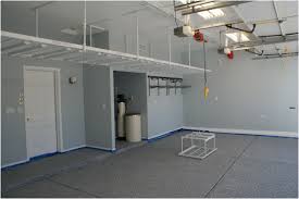 Overhead garage storage racks to over e the clutter. Image Garage Shelves Diy Fresh Guideline Ceiling Storage Home Redesign Ideas Bed Designs House N Decor