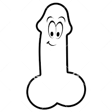 Funny Excited Cartoon Penis SVG | SVGed