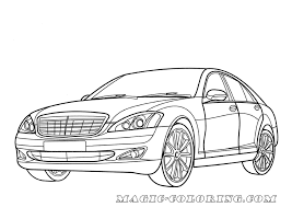 Mercedes Benz S Class Coloring Page Coloring Pages Sports Coloring Pages Benz S Class
