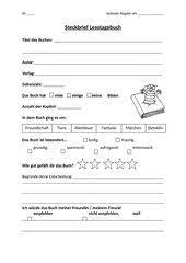 Maybe you would like to learn more about one of these? Deutsch Arbeitsmaterialien Lesetagebuch 4teachers De