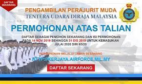 Tentera diraja malaysia (tdm) tarikh tutup permohonan: Pengambilan Tentera Udara 2017 Tentera Udara Diraja Malaysia Tudm 13 Mac 2017 Markas Tentera Udara Bahagian Sumber Manusia Ganggu Iin