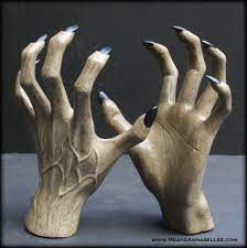 Generic 2' x 2' slate of souls latex wall decoration halloween prop walmart usa $ 61.99. Diy Creepy Hand Wall Sconce Halloween Decoration Me And Annabel Lee