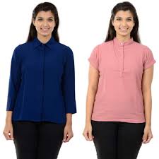 For wear by male senior members and cadets of the civil air patrol (cap). Buy Vitans Women Dark Blue Shirt And Pink Short Sleeve Top Combo Set At Amazon In