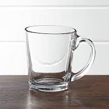 Moderno Clear Glass Coffee Mug Set Of 8 Reviews Crate And Barrel In 2021 Clear Glass Coffee Mugs Glass Coffee Mugs Clear Coffee Mugs
