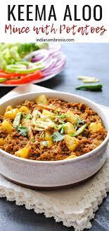 Tasty Keema Aloo Mince Curry With Potatoes Recipe Mince Recipes Dinner Keema Recipes Indian Dinner Recipes
