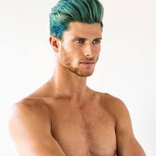 Instagram Photo By Barrett Pall Jul 1 2016 At 7 57pm Utc Blue Hair Mens Hair Colour Mens Hairstyles