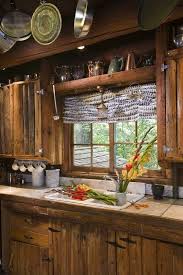 Love The Shelf Above The Window Rustic Cabin Kitchens Log Cabin Kitchens Rustic Kitchen
