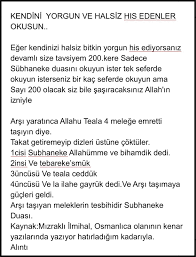 kendini yorgun ve halsiz his edenler okusun mekteb okuma dualar yorgun