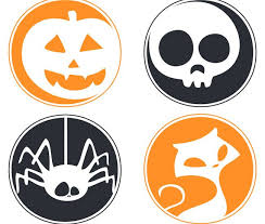 This Free Halloween Printable Garland In Pdf Format Contains 5 Pages 5 Different Ill Halloween Printables Free Halloween Printables Halloween Cupcake Toppers