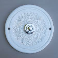 Klingel Turklingel Turschild Namensschild Keramik Selfmade Pottery Handwerk Klingel Klingelschild Ornaments Pattern M Outdoor Pottery Pottery Pattern Stamping