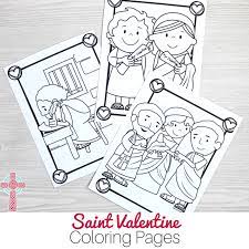 Print page 4 and 25 on the back of pages 3 and 26. Saint Valentine Coloring Pages For Catholic Kids The Kennedy Adventures