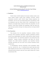 Pdf Ilmu Pengetahuan Teori Dan Penelitian