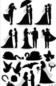 Der scherenschnitt, auch schattenriss oder schwarzbild genannt, ist ein kunsthandwerkliches verfahren (psaligraphie) und zugleich die. Novios Novios Scherenschnitt Hochzeit Hochzeit Silhouette Portrait Silhouette
