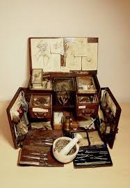 Herbalist Traveling Kit Vintage Medical Apothecary Cabinet Of Curiosities