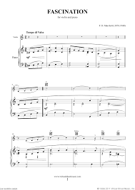 It uses four strings tuned in perfect fifths (g, d, a, and e), which are attacked either by a bow or plucked with the left and right hands. Fascination Sheet Music To Download And Print