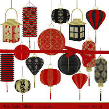 Chinese Lantern Clip Art Digital Clipart Christmas Chinese Etsy Clip Art Freebies Chinese New Year Decorations Clip Art