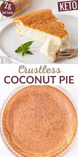 Coconut cream pie recipe — dishmaps from 3.bp.blogspot.com along with a creamy, whipped filling, each pie is made with real, toasted coconut and topped with fluffy whipped crème as well as a flaky, pastry crust. Crustless Coconut Custard Pie Low Carb Dairy Free Low Carb Yum