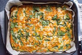 Sweet Potato Egg Casserole Recipe With Sweet Potato Hash Browns Spinach Eggs Ch Sweet Potato Breakfast Casserole Potato Egg Casserole Sweet Potato Breakfast