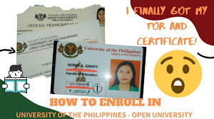 This premier institution of higher learning was established in 1908 and is now a university system composed of eight constituent universities and one autonomous college spread throughout 17 campuses in the archipelago. How To Enroll In Up Open University Professional Teaching Certicate Youtube