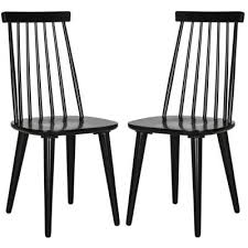 Safavieh couture home collection krystine coastal black rattan back living room dining accent chair sfv4131a Safavieh Windsor Dining Chairs Kitchen Dining Room Furniture The Home Depot