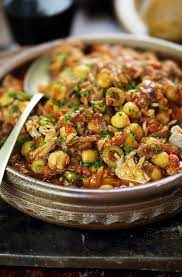 spanish braised chickpeas with tuna and olives mediterrasian com blog rezepte kochrezepte tapas rezepte