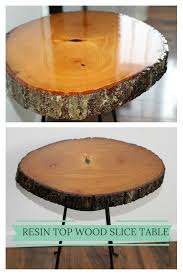 How To Make A Gorgeous Diy Resin Wood Table With A Live Edge In 2020 Diy Resin Wood Table Wood Table Diy Wood Slice Decor