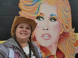 This Dolly Parton mural has a new addition! RuPaul is now featured