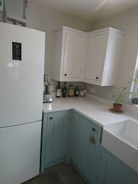 British Standard Kitchen Bottom Cupboards Painted In Little Greene Celestia British Standard Kitchen Painted Kitchen Cabinets Colors Painting Kitchen Cabinets