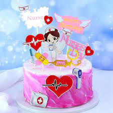 Patients who are stuck in the hospital or an acute care office will love seeing nurses in costume. 7pcs Set Doctor Nurse Day Theme Cake Topper Flags For Happy Birthday Party Decoration Syringe Pills Hat Heart Medical Graduation Cake Decorating Supplies Aliexpress