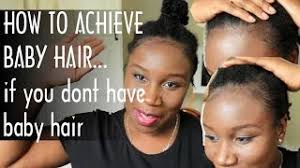 Also, if you have bangs, try brushing them first to the right this will not only encourage hair growth but also help your baby hairs lie down and not frizz out. How To Lay Baby Hairs When You Don T Have Baby Hairs 4c Hair Tutorial Youtube