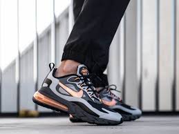 Nike Air Max 270 React Winter Wolf Grey Total Orange Cd2049 006 In 2020 Nike Air Shoes Nike Air Max Nike