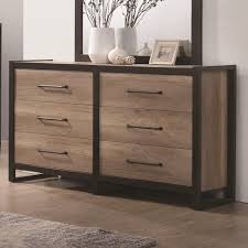Bedroom dressers and chest of drawers offer storage and style. Wood Metal Dresser Natural Oak Brown Black Walmart Com Walmart Com
