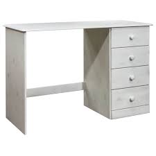 13 l x 14 d x 9.5 h. Desk With 4 Drawers 110x50x74 Cm Solid Pine Wood