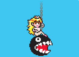 Princess Peach Swings In Like A Wrecking Ball Pixel Art Perler Bead Art Nerdy Perler Beads