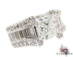 Tiffany diamond experts can assist you in choosing an engagement ring, personalising a wedding band or selecting a special anniversary gift. Princess Cut Diamond Wedding Ring Ladies Engagement White Gold 14k Round Baguette Cut 4 77 Ct
