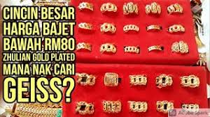 Rm 8 & cod (area sunway. Koleksi Cincin Zhulian Gold Plated Saiz 11 13 15 17 20 Harga Bajet Ada Kad Waranti Bawah Rm79 Geiss Youtube