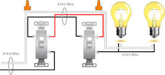 This size breaker requires a minimum of a #10 gauge wire so this wire used would be a 10/2 with ground. 3 Way Switch Wiring Diagram More Than One Light Electrical Online